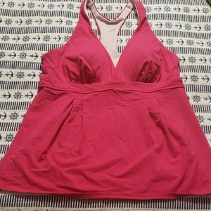Racerback Tankini- Hot Pink